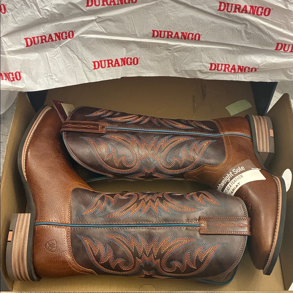 New Men Ariat Brown Western Boots